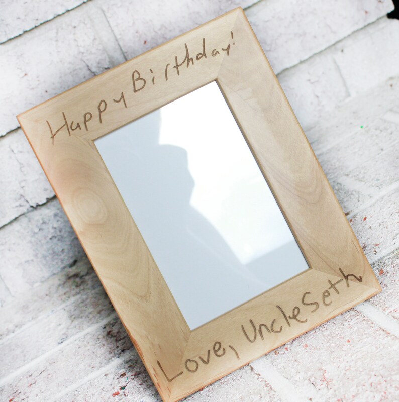 Personalized double picture frame picture