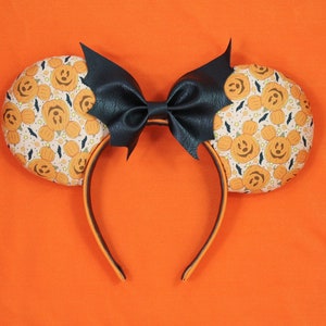Pumpkin Mickey Bat Halloween Ears, Minnie Ears, Disney headband, Mickey Mouse ears, Minnie Mouse headband, Disney Halloween ears