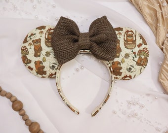 Ewok Star Wars Mickey ears, the force Ears, Luke Skywalker ears, Leia ears, Chewbacca Ears, star wars gift,May the Fourth Ears,Galaxys Edge