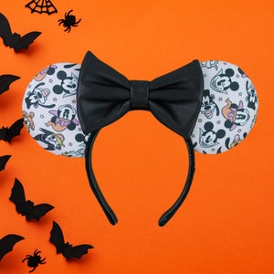 Mickey and Friends Spooky Gang Mickey Ears, Minnie Ears, Disney headband, Mickey Mouse ears, Minnie Mouse headband, Disney Halloween ears