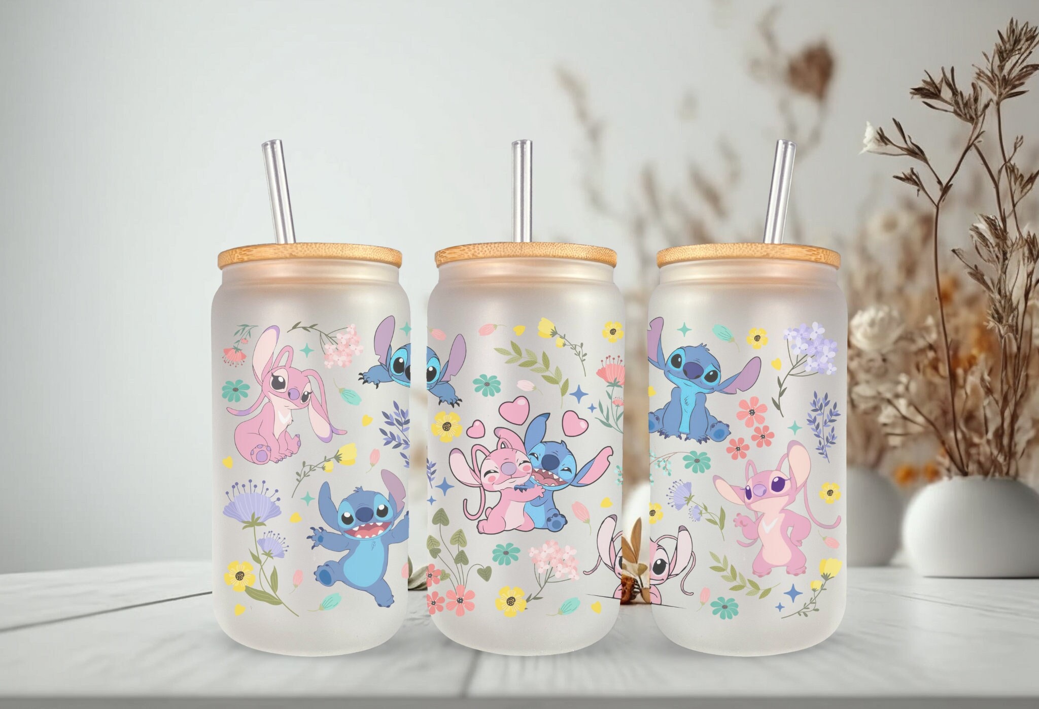 Stitch 20 Oz Tumbler, Stitch Glitter, Lilo and Stitch, Stitch Shakes, Stitch  Starbucks, – Designs by Noelly