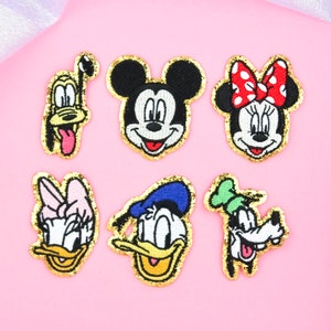 Mickey and Friends Patches, 3M Sticky Embroidery Patches, Donald Patch, Minnie Patch, Goofy Patch, Pluto Patch, Daisy Patch, Mickey Patch