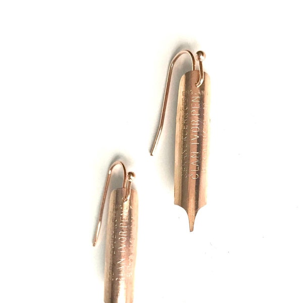 Pen Nib Earrings Etsy