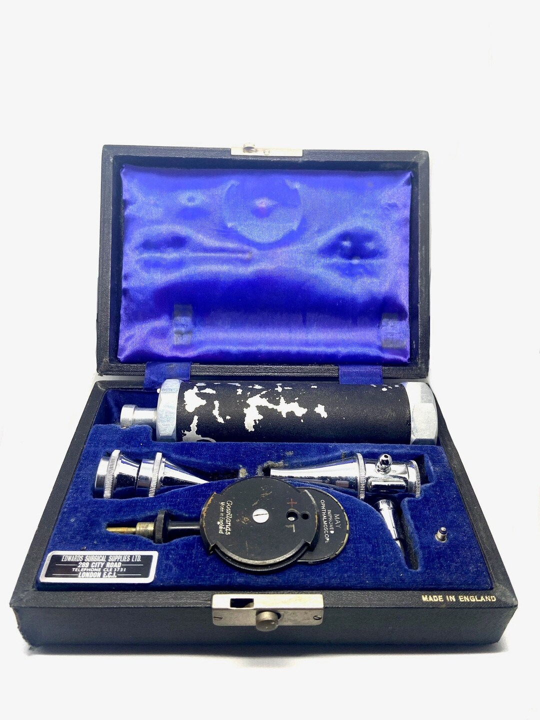 Antique Ophthalmoscope Gowllands England Stainless Steel Etsy