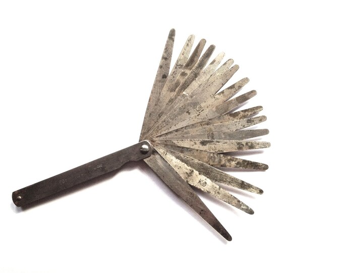 Vintage Feeler Gauge Tool Engine Motor Vehicle Garage Moore & Etsy UK