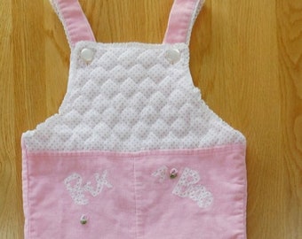 Vintage Girls LITTLE GOODIES/Good Lad Pink Corduroy Jumper Overalls 24 Months