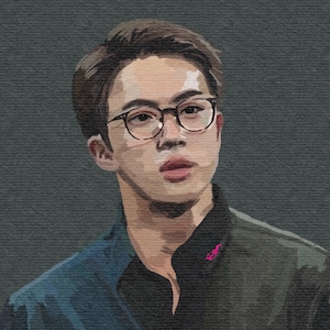 Wall Art Jin Professor Kim bts Seokjin | Fan Art Merch Kpop Bangtan Digital Print