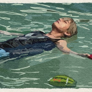 Wall Art V Taehyung Slow Dancing MV Artwork | BTS Print FanArt Merch Kpop Bangtan