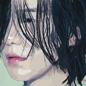 Wall Art Suga Messy Hair Yoongi Agust D BTS | Fan Art Merch Kpop Bangtan Digital Print