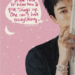 Wall Art Jin Kim Seokjin Quote Pink Artwork | BTS Fanart Kpop