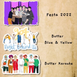 Sticker BTS Butter ARMY Festa | KPop Fan Merch Bangtan