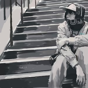 Wall Art J-Hope Boyfriend Vibes in Paris | BTS Hobi Hoseok | Fan Art Merch Kpop Bangtan Digital Print