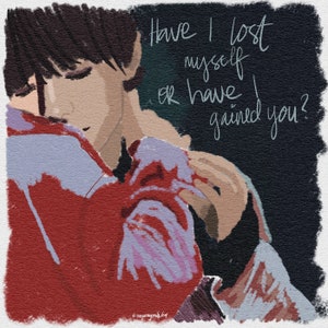 Wall Art Taehyung V Singularity Love Yourself Print Artwork | BTS Fan Art Merch Kpop Bangtan