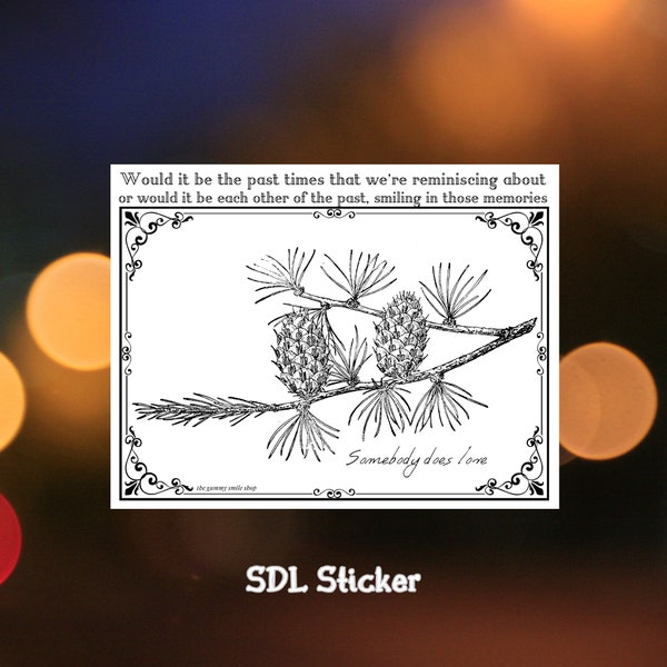 Sticker Suga SDL Lyric | Agust D Yoongi BTS | Fanart Fan Merch