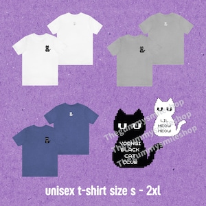 T-shirt Yoongi Black Cat Club Suga Agust D BTS Unisex Jersey Tee | Kpop Fan Merch