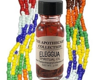 ELEGGUA ORISHA Conjure Oil (aceite) for Magical Spellwork, Rootwork, Hoodoo, Voodoo, Santeria, Wicca, and Palo
