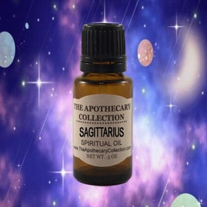 SAGITTARIUS (November 22-December 21)  Conjure Oil for Magical Spellwork, Rootwork, Hoodoo, Voodoo, Santeria, Wicca, and Palo