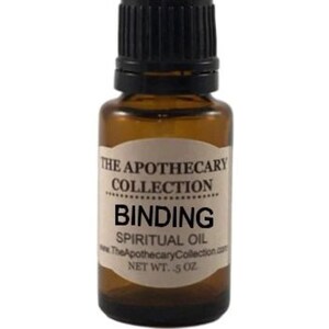 BINDING Spiritual Oil (aceite) for Magical Spellwork, Rootwork, Hoodoo, Voodoo, Santeria, Wicca, and Pagan Magick