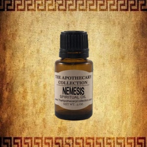 NEMESIS GREEK GODDESS of Vengeance Conjure Oil for Magical Spellwork, Rootwork, Hoodoo, Wicca, Voodoo, Vodun