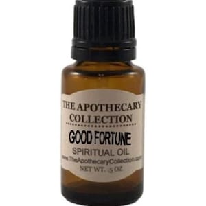 GOOD FORTUNE Spiritual Oil (aceite) for Magical Spellwork, Rootwork, Hoodoo, Voodoo, Santeria, Wicca, and Pagan Magick