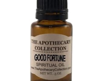 GOOD FORTUNE Spiritual Oil (aceite) for Magical Spellwork, Rootwork, Hoodoo, Voodoo, Santeria, Wicca, and Pagan Magick