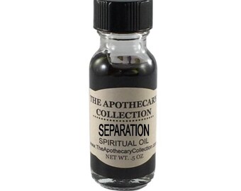SEPARATION Conjure Oil (aceite) for Magical Spellwork, Rootwork, Hoodoo, Voodoo, Santeria, Wicca, and Palo