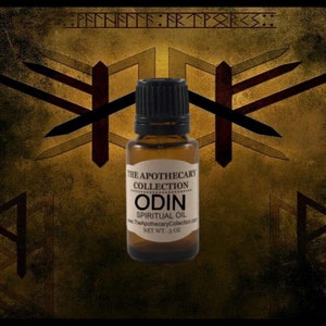 ODIN NORSE GOD of All Men, Father of all Gods Conjure Oil for Magical Spellwork, Rootwork, Hoodoo, Wicca, Voodoo, Vodun