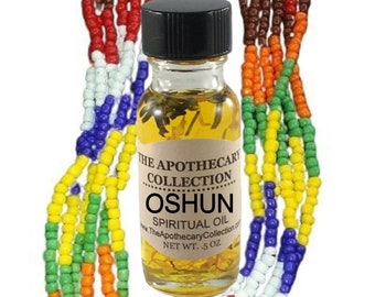 OSHUN ORISHA Conjure Oil (aceite) for Magical Spellwork, Rootwork, Hoodoo, Voodoo, Santeria, Wicca, and Palo