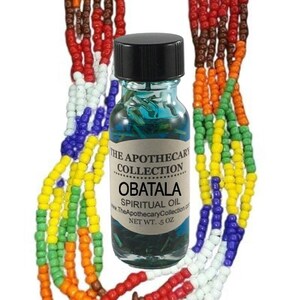 OBATALA ORISHA Conjure Oil (aceite) for Magical Spellwork, Rootwork, Hoodoo, Voodoo, Santeria, Wicca, and Palo