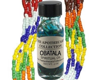 OBATALA ORISHA Conjure Oil (aceite) for Magical Spellwork, Rootwork, Hoodoo, Voodoo, Santeria, Wicca, and Palo
