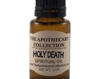 HOLY DEATH Spiritual Oil (aceite) for Magical Spellwork, Rootwork, Hoodoo, Voodoo, Santeria, Wicca, and Pagan Magick