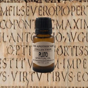 PLUTO ROMAN GOD of the Underworld & the Dead Conjure Oil for Magical Spellwork, Rootwork, Hoodoo, Wicca, Voodoo, Vodun