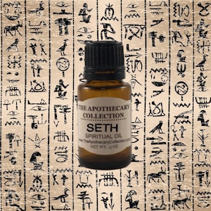 SETH EGYPTIAN GOD of Chaos Conjure Oil for Magical Spellwork, Rootwork, Hoodoo, Wicca, Voodoo, Vodun