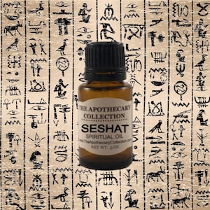 SESHAT EGYPTIAN GODDESS of of Writing and Measurement Conjure Oil for Magical Spellwork, Rootwork, Hoodoo, Wicca, Voodoo, Vodun