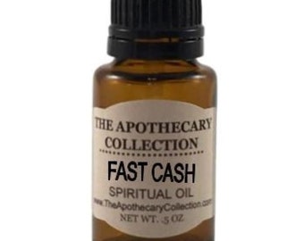 FAST CASH Spiritual Oil (aceite) for Magical Spellwork, Rootwork, Hoodoo, Voodoo, Santeria, Wicca, and Pagan Magick