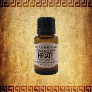 HECATE GREEK GODESS of the Underworld, Witchcraft and Black Magic Conjure Oil for Magical Spellwork, Rootwork, Hoodoo, Wicca, Voodoo, Vodun