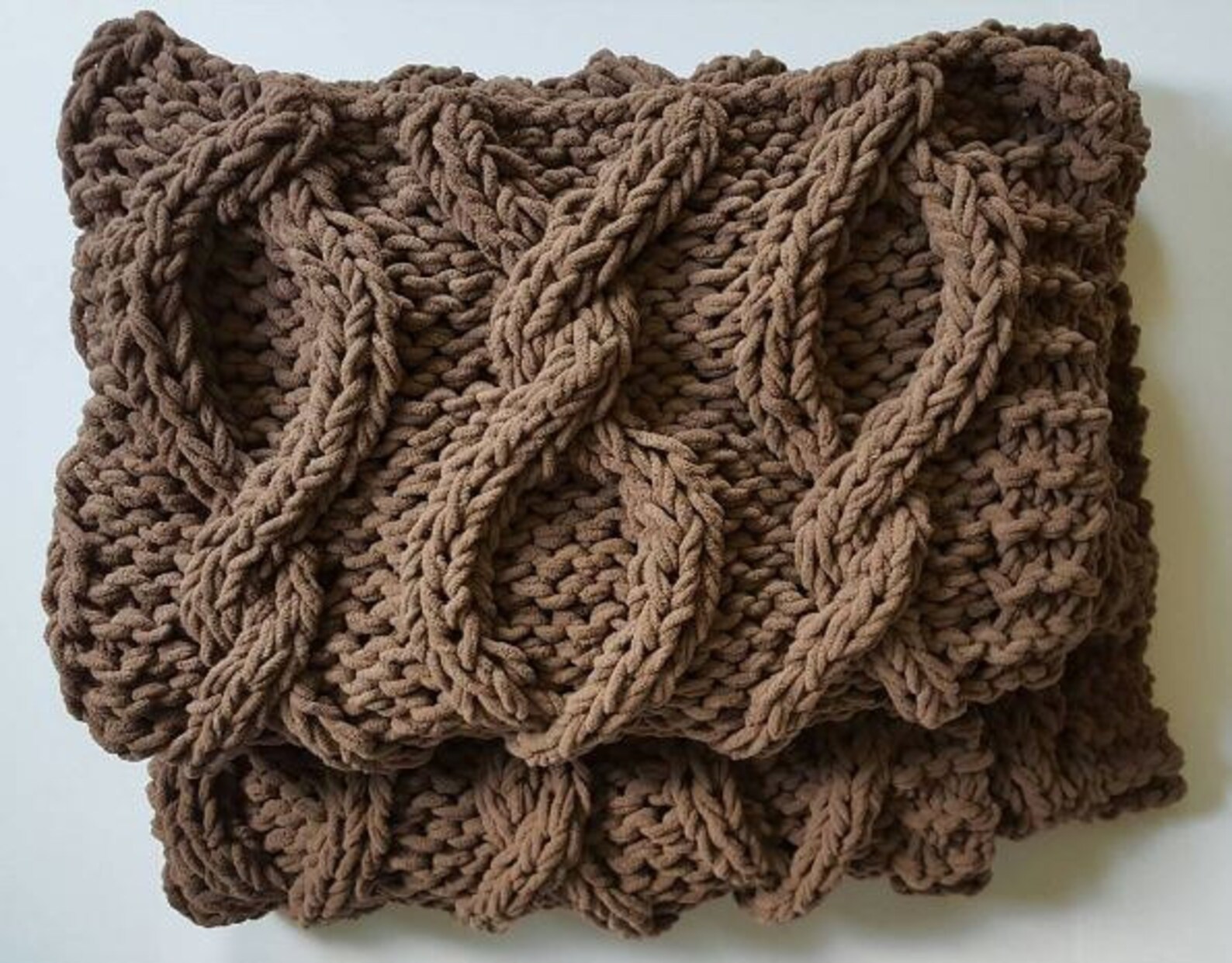 Infinity Cable Knit Blanket PATTERN Etsy