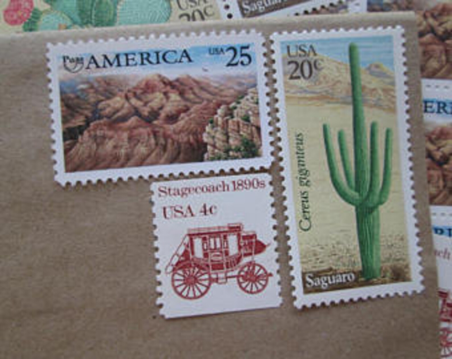 USPS 20¢ Desert Plants Cactus Postage Stamp – #1942-45 MNH Full Sheet, F/VF
