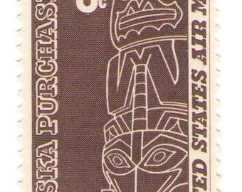Unused 1967 - Tlingit Totem- Alaska Purchase - Vintage Airmail Postage Stamps Number C70