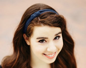 coral Sailor Knot Headband Knot Headband Head Wrap Thin Headband Women/'s Headband