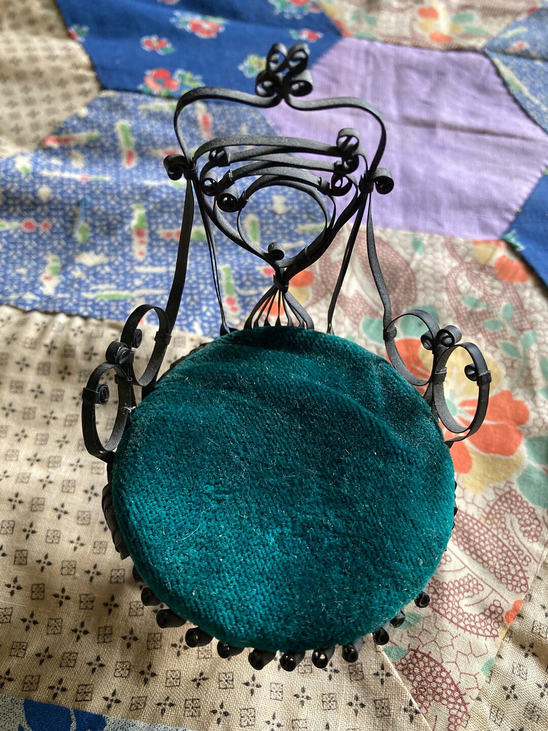 Vintage Tin Can Quilled Chair Etsy