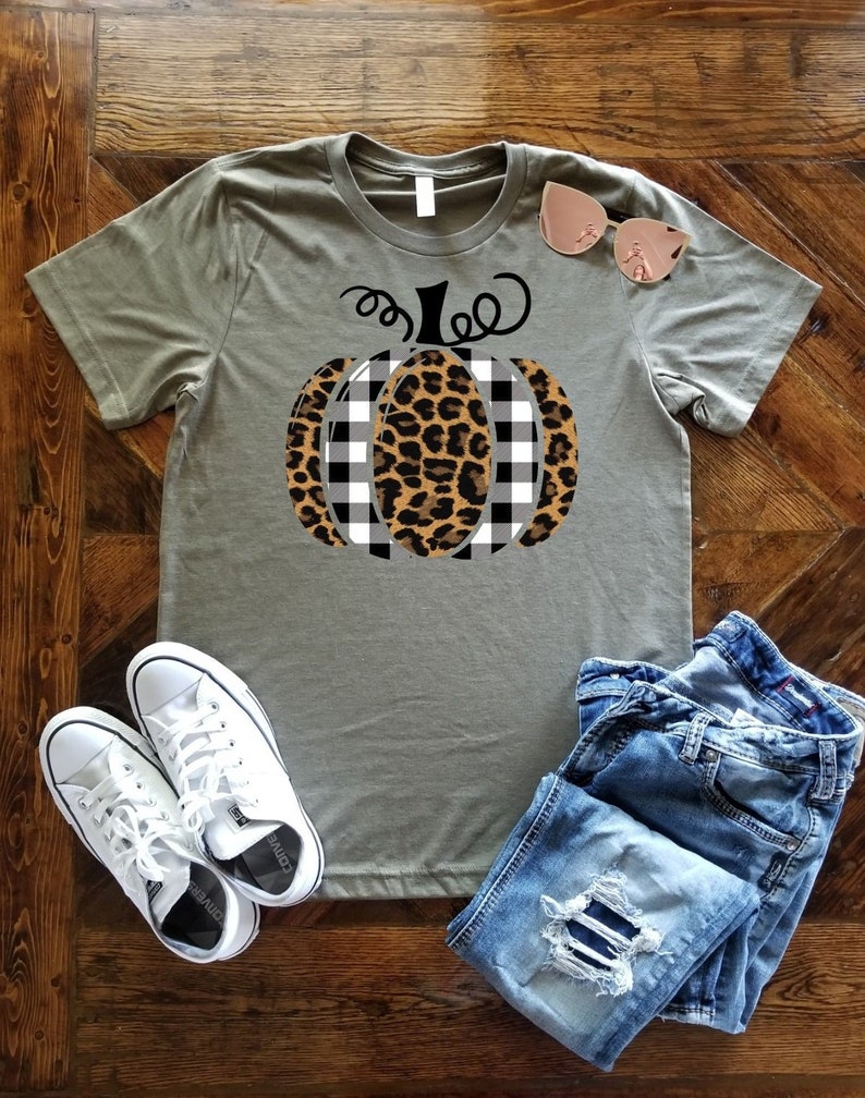 leopard pumpkin shirt