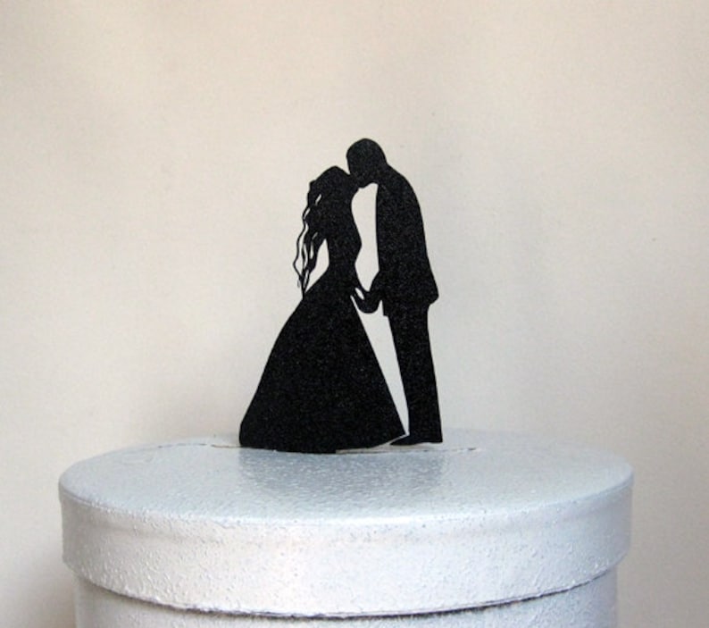 Wedding Cake Topper  First Kiss image 0