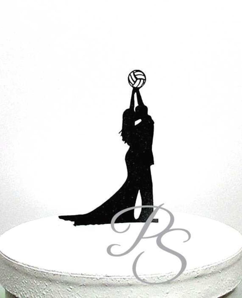 Wedding Cake Topper Volleyball Wedding Etsy