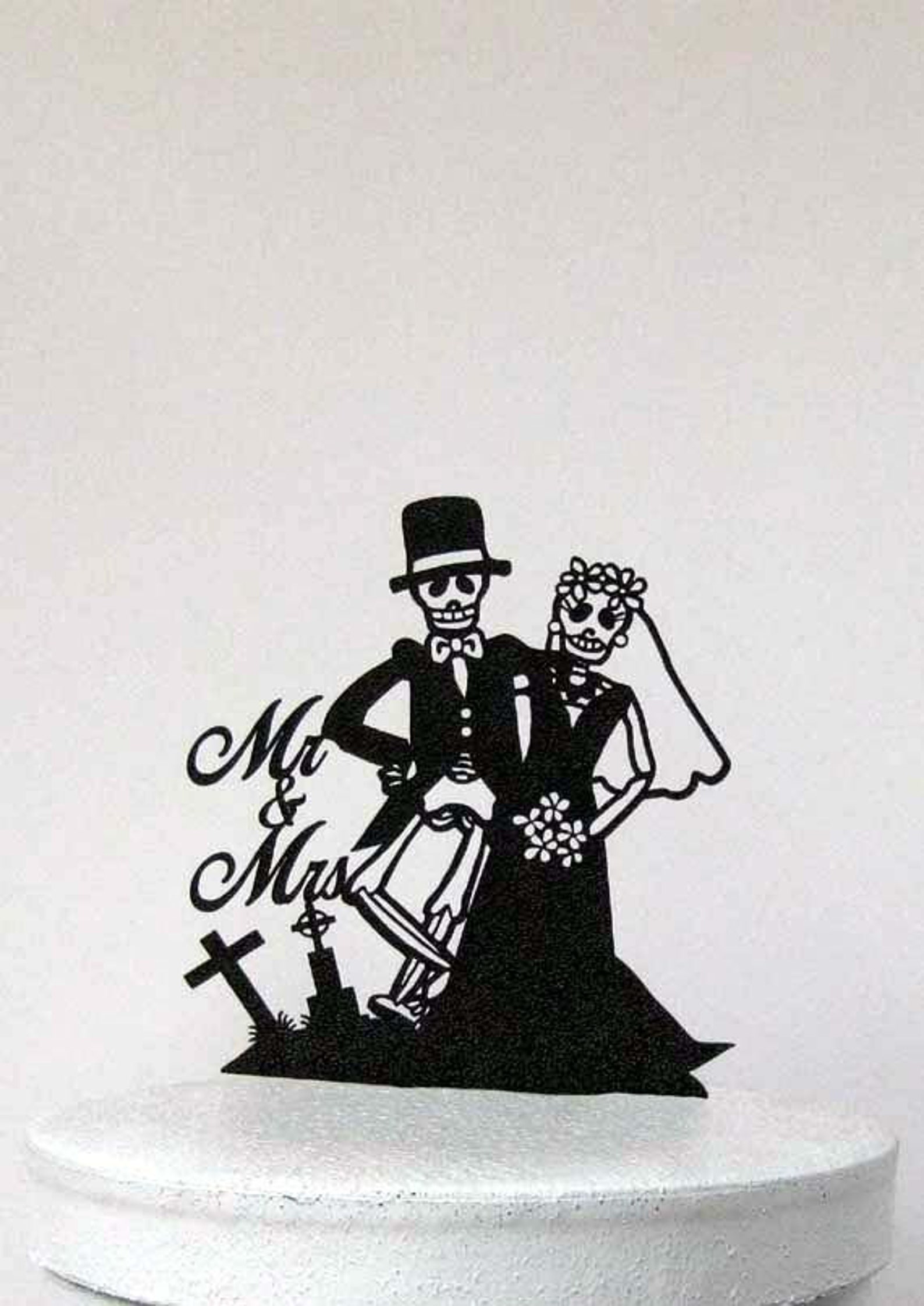 Wedding Cake Topper Halloween Wedding Cake Topper Skeleton Etsy
