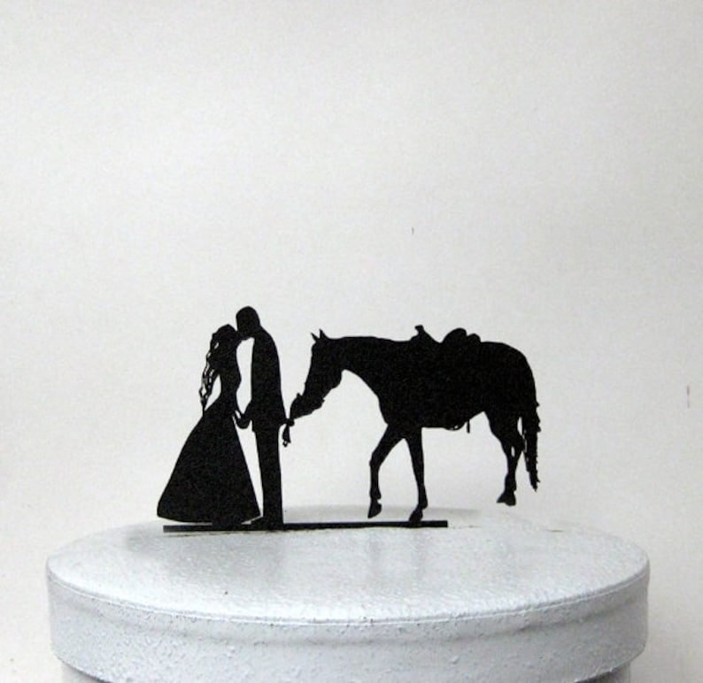 Wedding Cake Topper Horse Eating My Bouquet Etsy