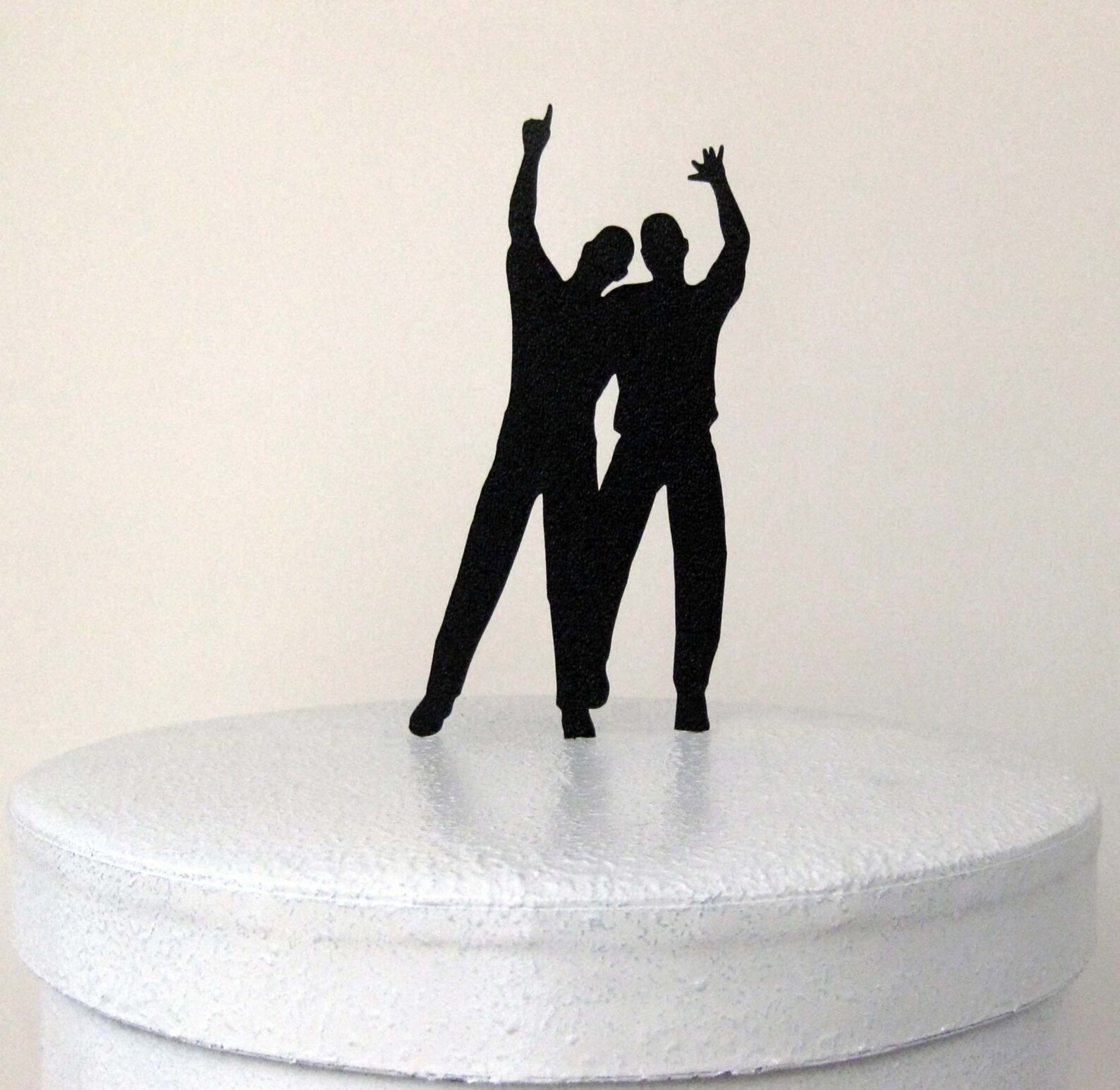 Same Sex Gay Wedding Cake Topper, Silhouette Groom And Groom Wedding Party Decorations Mr And Mr Cake Topper
