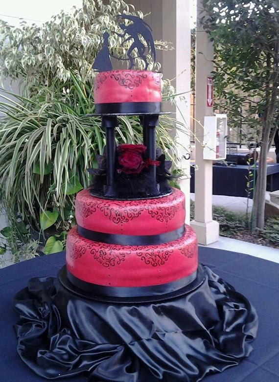 Wedding Cake Topper Halloween Wedding Cake Topper Devil Etsy