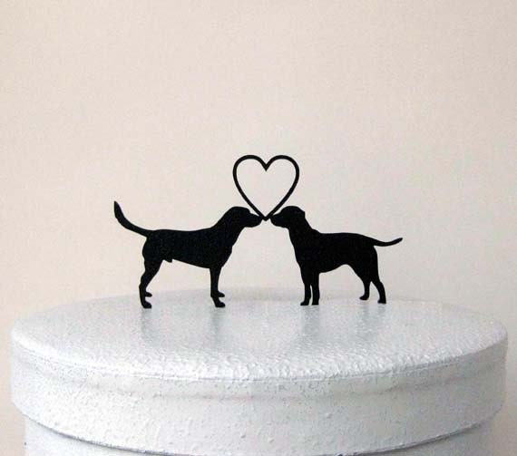 black lab cake topper