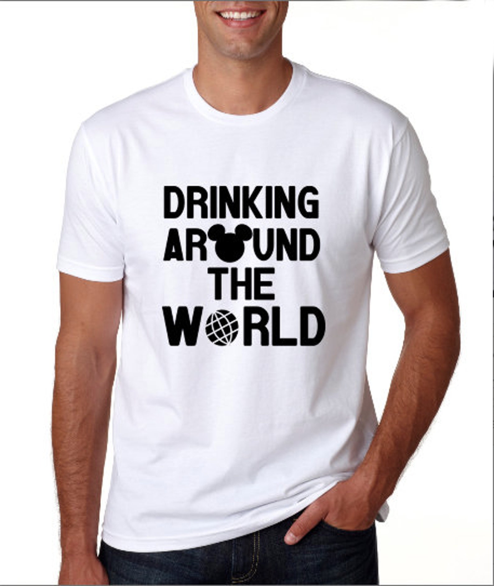 Drinking around the world//disney shirts// epcot shirt // Etsy